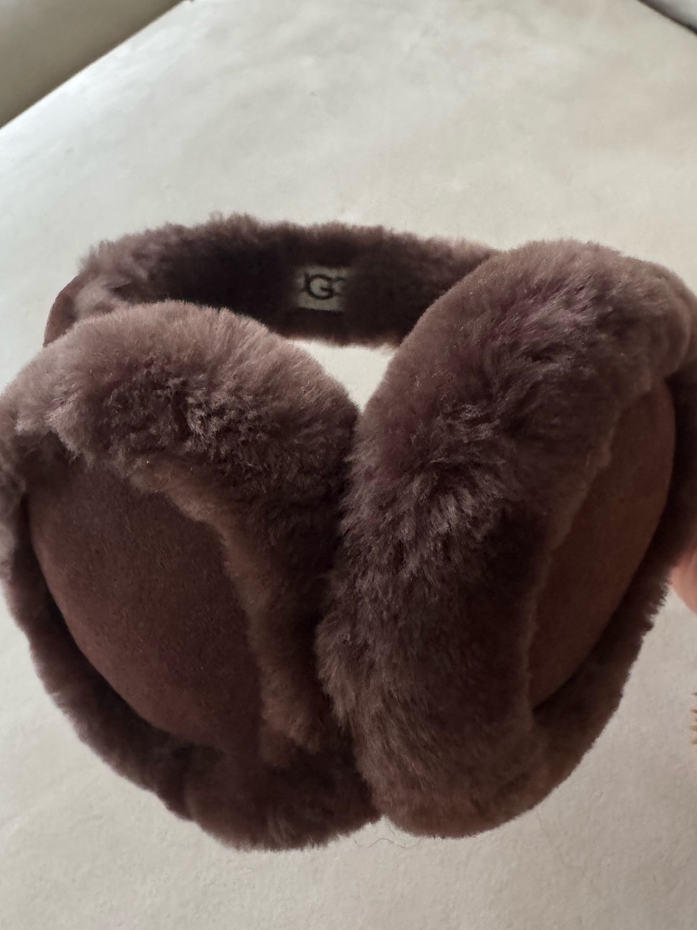 UGG Chocolate Fuzzy Wireless Earmuffs